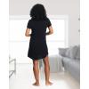 imagebebe Womens Night Dress Short Sleeve Womens Nightgowns ampamp Sleepshirts Womens SleepwearBlack Beauty