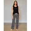 imagebebe Womens Pajama Sets Logo Sleeveless Top and Pajama Pants PJ Set for WomenBlack 1