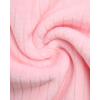 imagebebe Girls Sweatsuit  2 Piece Ribbed Velour Hoodie Sweatshirt and Open Bottom Sweatpants  Smock Waist Tracksuit Set 712Pink