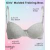 imagebebe Girls Training Bra  3 Pack Soft Molded Bra with Adjustable Straps  Training Bra for Girls A CupB CupLilac