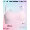 imagebebe Girls Training Bra  6 Pack Seamless Cami Bralette Removable Pads SLPink Haze