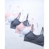imagebebe Girls Training Bra  6 Pack Seamless Cami Bralette Removable Pads SLPink Haze