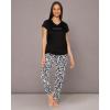 imagebebe Womens PJs Sets 2 Piece with Tee and Pajama PantsWomens Sleepwear Ladies Pajamas SetsBlack 1