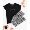 imagebebe Womens PJs Sets 2 Piece with Tee and Pajama PantsWomens Sleepwear Ladies Pajamas SetsBlack 1