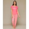 imagebebe Womens PJs Sets 2 Piece with Tee and Pajama PantsWomens Sleepwear Ladies Pajamas SetsCoral