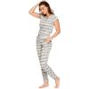 imagebebe Womens PJs Sets 2 Piece with Tee and Pajama PantsWomens Sleepwear Ladies Pajamas SetsHeather Grey 24