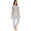 imagebebe Womens PJs Sets 2 Piece with Tee and Pajama PantsWomens Sleepwear Ladies Pajamas SetsHeather Grey1