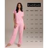 imagebebe Womens PJs Sets 2 Piece with Tee and Pajama PantsWomens Sleepwear Ladies Pajamas SetsLightpink
