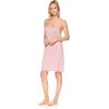 imagebebe Womens Pajama Lounge Chemise Nightgown ampamp Belted Wrap Robe Sleep Travel SetMauve