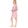 imagebebe Womens Pajama Lounge Chemise Nightgown ampamp Belted Wrap Robe Sleep Travel SetMauve