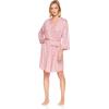 imagebebe Womens Pajama Lounge Chemise Nightgown ampamp Belted Wrap Robe Sleep Travel SetMauve