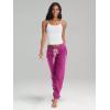 imagebebe Womens Sweatpants with Pockets French Terry Joggers for Women Comfy and Cute Sweatpants Lounge PantsBerry 22
