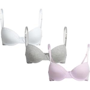 imagebebe Girls Training Bra  3 Pack Soft Molded Bra with Adjustable Straps  Training Bra for Girls A CupB CupLilac