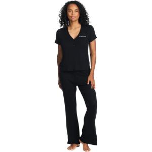 imagebebe Pajama Sets for Women 2 Piece with Tee and Pajama Pants Womens PJs Sets Womens Sleepwear Ladies Pajamas SetsBlack Beauty