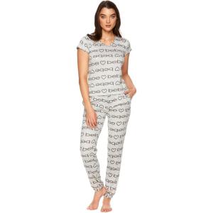 imagebebe Womens PJs Sets 2 Piece with Tee and Pajama PantsWomens Sleepwear Ladies Pajamas SetsHeather Grey 24