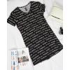 imagebebe Womens Nightgowns ampamp Sleepshirts Womens Sleepwear Short Sleeve NightshirtBlackdm1038