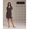 imagebebe Womens Nightgowns ampamp Sleepshirts Womens Sleepwear Short Sleeve NightshirtBlackdm1038