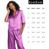 imagebebe Womens PJs Sets Jacquard Satin Bridesmaid Pajama Lounge SetWomens Sleepwear Ladies GiftsIris Orchid 1