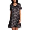imagebebe Womens Nightgowns ampamp Sleepshirts Womens Sleepwear Short Sleeve NightshirtBlackdm1038
