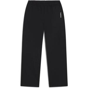 imagebebe Girls Wide Leg Sweatpants French Terry Sweatpants with Pockets Baggy Pants for GirlsBlack
