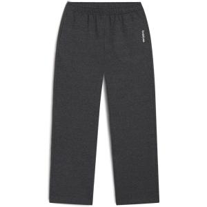 imagebebe Girls Wide Leg Sweatpants French Terry Sweatpants with Pockets Baggy Pants for GirlsCharcoal Heather