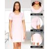 imagebebe Womens Nightgowns ampamp Sleepshirts Womens Sleepwear Short Sleeve NightshirtLight Pink