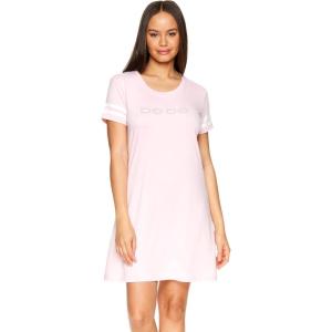imagebebe Womens Nightgowns ampamp Sleepshirts Womens Sleepwear Short Sleeve NightshirtLight Pink
