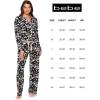 imagebebe Button Down Pajamas for Women Long Sleeve Button Up Pajamas with Pants Ladies Sleepwear PJ SetBlack 24