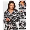 imagebebe Button Down Pajamas for Women Long Sleeve Button Up Pajamas with Pants Ladies Sleepwear PJ SetBlack 24