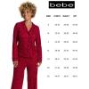 imagebebe Button Down Pajamas for Women Long Sleeve Button Up Pajamas with Pants Ladies Sleepwear PJ SetCrimson