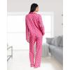 imagebebe Button Down Pajamas for Women Long Sleeve Button Up Pajamas with Pants Ladies Sleepwear PJ SetPretty in Pink
