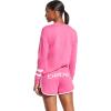 imagebebe Womens Athletic Long Sleeve Shirt and Lounge Pajama Shorts Sleepwear Pjs SetRose Violet