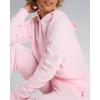 imagebebe French Terry Hoodies for Women Pullover Sweatshirts for Women Comfy and Cute Sweatshirt Regular and Plus SizePink Rose W Hood