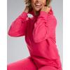 imagebebe French Terry Hoodies for Women Pullover Sweatshirts for Women Comfy and Cute Sweatshirt Regular and Plus SizeRasberry Red W Hood