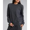 imagebebe French Terry Sweatshirt for Women Crewneck Sweatshirts for Women Sweatshirt LoungewearCharcoal Heather
