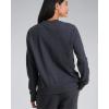 imagebebe French Terry Sweatshirt for Women Crewneck Sweatshirts for Women Sweatshirt LoungewearCharcoal Heather