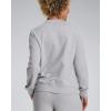 imagebebe French Terry Sweatshirt for Women Crewneck Sweatshirts for Women Sweatshirt LoungewearHeather Grey