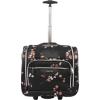 imageBEBE Womens ValentinaWheeled Under The Seat Carryon Bag Floral Branch One SizeFloral Branch