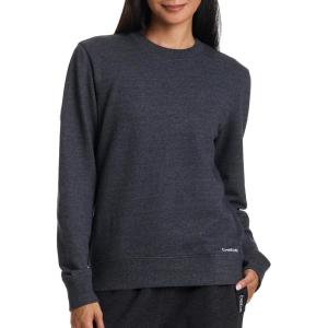 imagebebe French Terry Sweatshirt for Women Crewneck Sweatshirts for Women Sweatshirt LoungewearCharcoal Heather