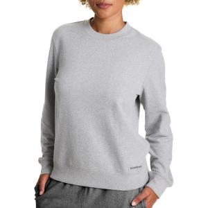 imagebebe French Terry Sweatshirt for Women Crewneck Sweatshirts for Women Sweatshirt LoungewearHeather Grey