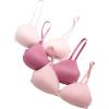 imagebebe Girls Training Bra  3 Pack Training Bras Seamless Wireless Adjustable Straps Girls Padded Bras Kids Teens 30A34AMauve