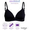 imagebebe Girls Training Bra  3 Pack Wire Free Soft Microfiber Molded Bra with Adjustable Straps A CupB CupBlack White