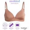 imagebebe Girls Training Bra  3 Pack Wire Free Soft Microfiber Molded Bra with Adjustable Straps A CupB CupLight Heather Grey
