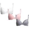 imagebebe Girls Training Bra  3 Pack Soft Molded Bra with Adjustable Straps  Training Bra for Girls A CupB CupPink