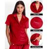 imagebebe Soft Velour Pajamas for Women Womens PJs Velour Set for Lounge and Sleep Gifts for HerCrimson