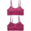 imagebebe Girls Bras  6 Pack Lightweight Seamless Training Bra for Girls with Removable Pads Tag Free Bras for Teens SLRed Violet