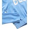 imagebebe Girls Sweatpants Set  2 Piece Velour Athletic Hoodie Sweatshirt and Wide Leg Kids Sweatpants Activewear SetFrozen Blue