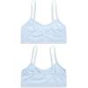 imagebebe Girls Underwear Set  Seamless Cami Training Bra and Matching Panties 8 PieceAlmondWhiteLight PerriNavy