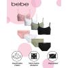 imagebebe Girls Underwear Set  Seamless Cami Training Bra and Matching Panties 8 PieceViolet Pink