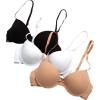imagebebe Girls Training Bra  3 Pack Soft Molded Bra with Adjustable Straps  Training Bra for Girls A CupB CupSand